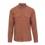 Men's merino shirt Trapper long sleeve - Brick - Size: S