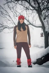 Merino headband classic - red