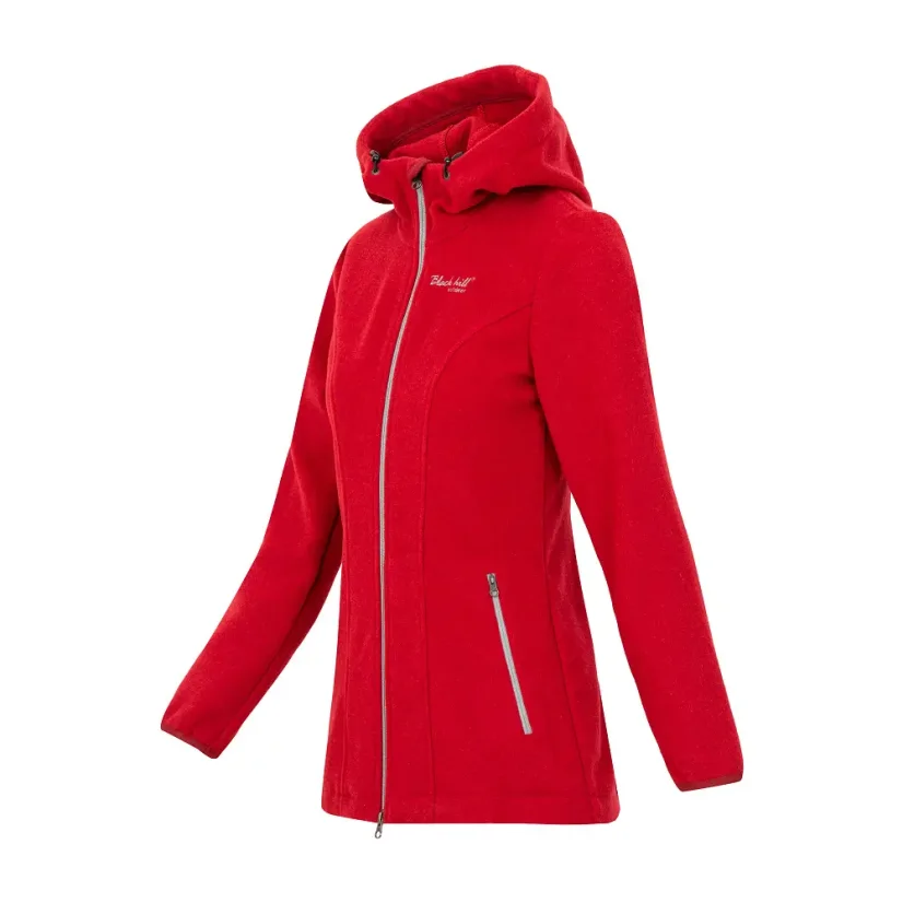 Dámský merino - kašmírový kabát Zoja - červený - Velikost: M