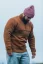 Men’s merino sweater Patriot - Cinnamon - Size: XL