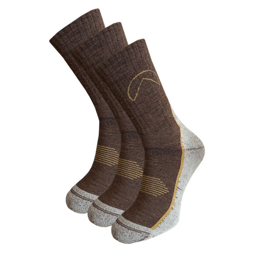 Black hill outdoor merino socks Dumbier - Brown 3Pack