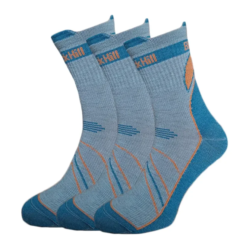 Black hill outdoor letní merino ponožky CHABENEC - modré 3Pack