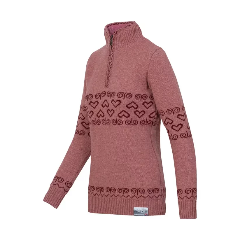 Ladies merino sweater Patria  -  Pink - Size: XS