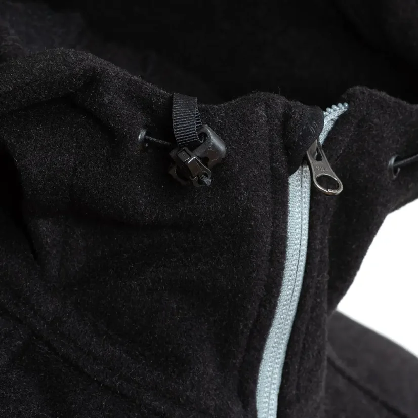 Pánská merino bunda VELES - černá - Velikost: XXL