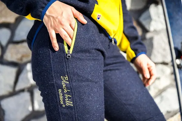 Ladies merino trousers Zorana Blue - Size: S
