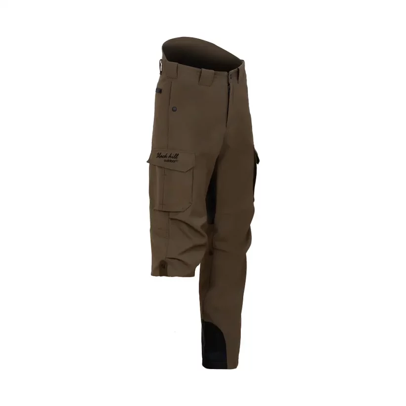 Men’s merino trousers Hiker cargo II HD Khaki - Size: M