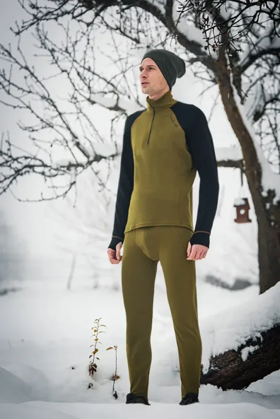 Pánske merino spodky WP250 - zelené - Veľkosť: S
