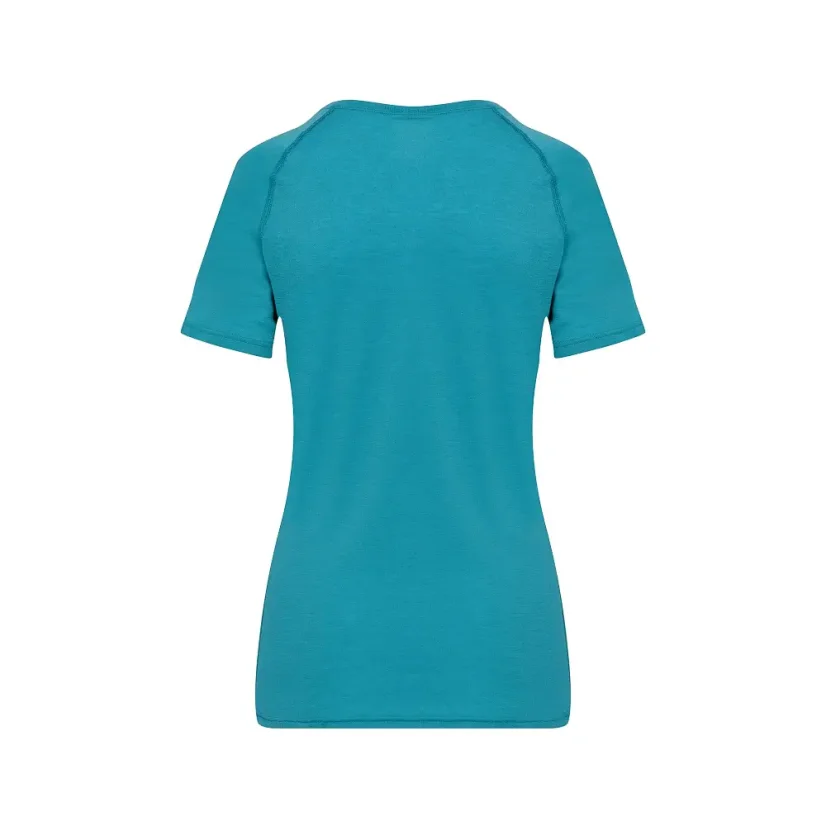 Men's merino T-shirt KR S180 - turquoise - Size: XXL