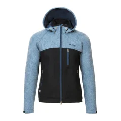 Men’s merino jacket Stribog Blue/Black