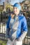 Ladies merino jacket Milica Blue/Gray