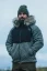 Pánska merino bunda SVALBARD s podšívkou Voack hnedá melír/hnedá - Veľkosť: L