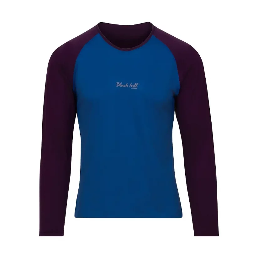 Pánske merino tričko DR UVprotection140 - modrá/lila