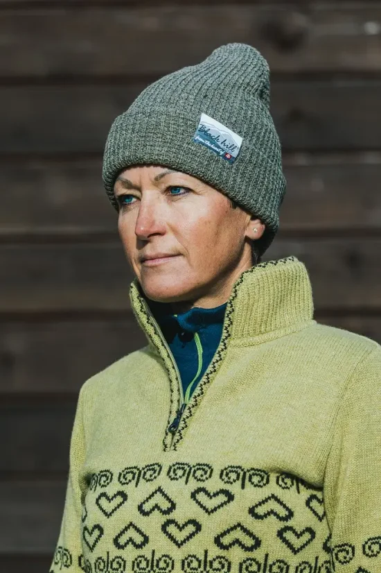 Merino čiapka Arctic II - hnedá