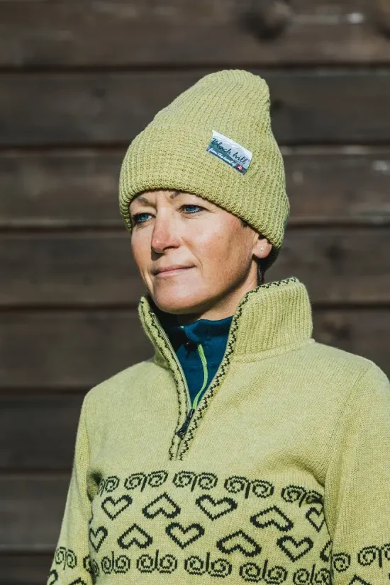 Merino čiapka Arctic II - citrus