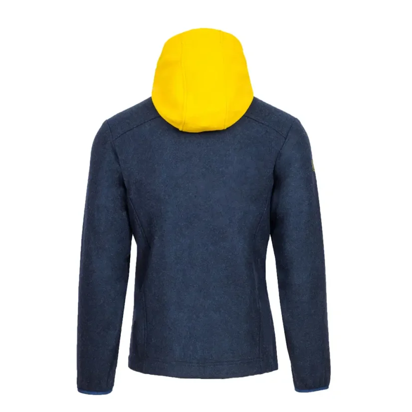 Men’s merino jacket Veles Yellow - Color: Yellow/Blue, Size: S
