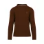 Men’s merino sweater Dali - Brown - Size: XL