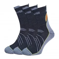 Black hill outdoor merino socks Chabenec - antracit/sivé 3Pack