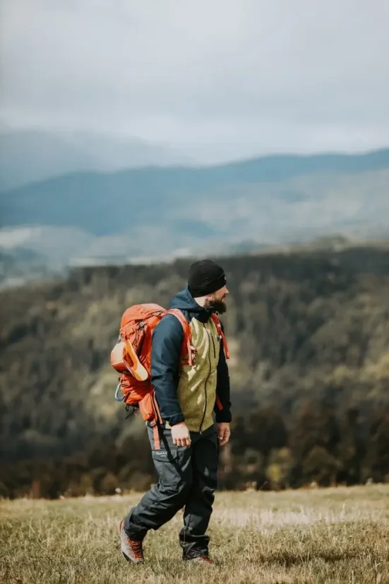 Pánske merino nohavice HIKER Cargo II HD modré