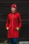 Dámský merino Kabát Slavena - červený - Velikost: XL