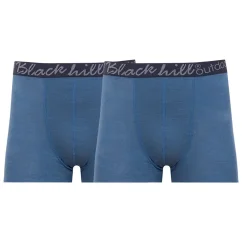 Pánské merino/hedvábí boxerky GINO M/S - modré 2Pack