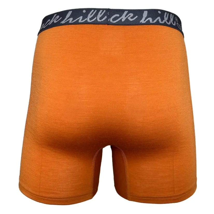 Pánske merino boxerky GINO - Oranžová