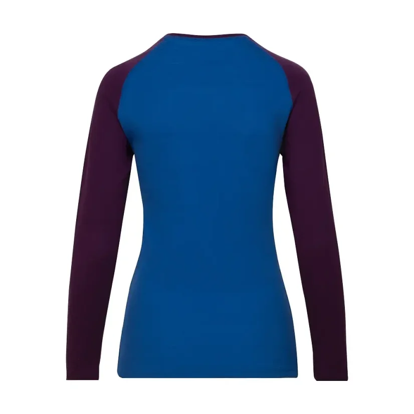 Women's merino T-shirt DR UVprotection140 - blue/lila - Size: S