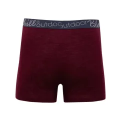 Pánske merino/hodváb boxerky GINO M/S - bordové