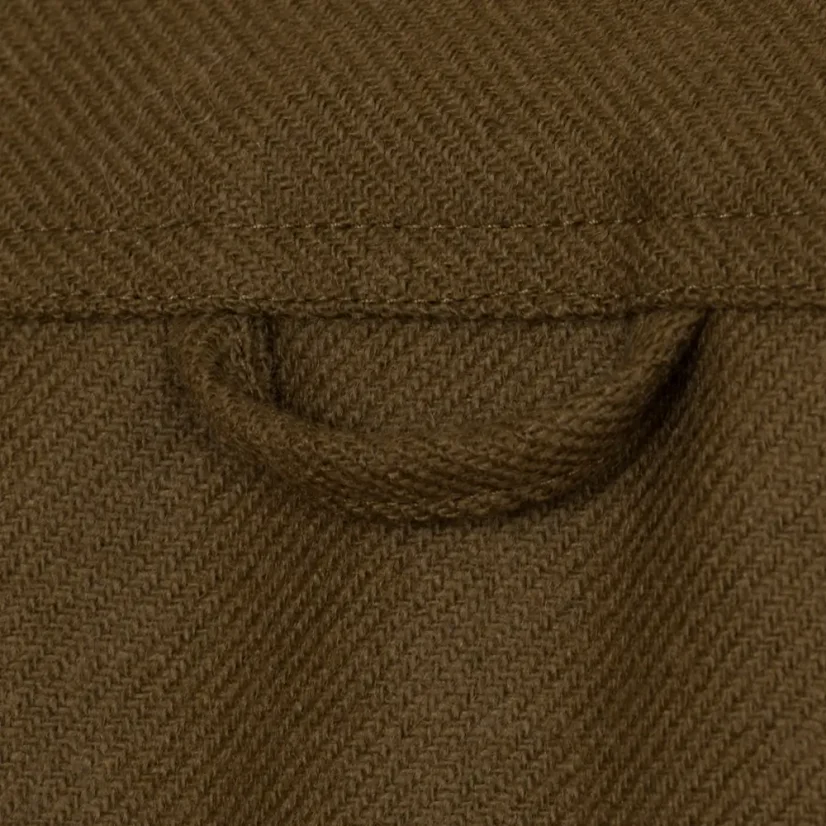 Pánska merino košeľa Trapper zelená khaki - dlhý rukáv - Veľkosť: XXXL