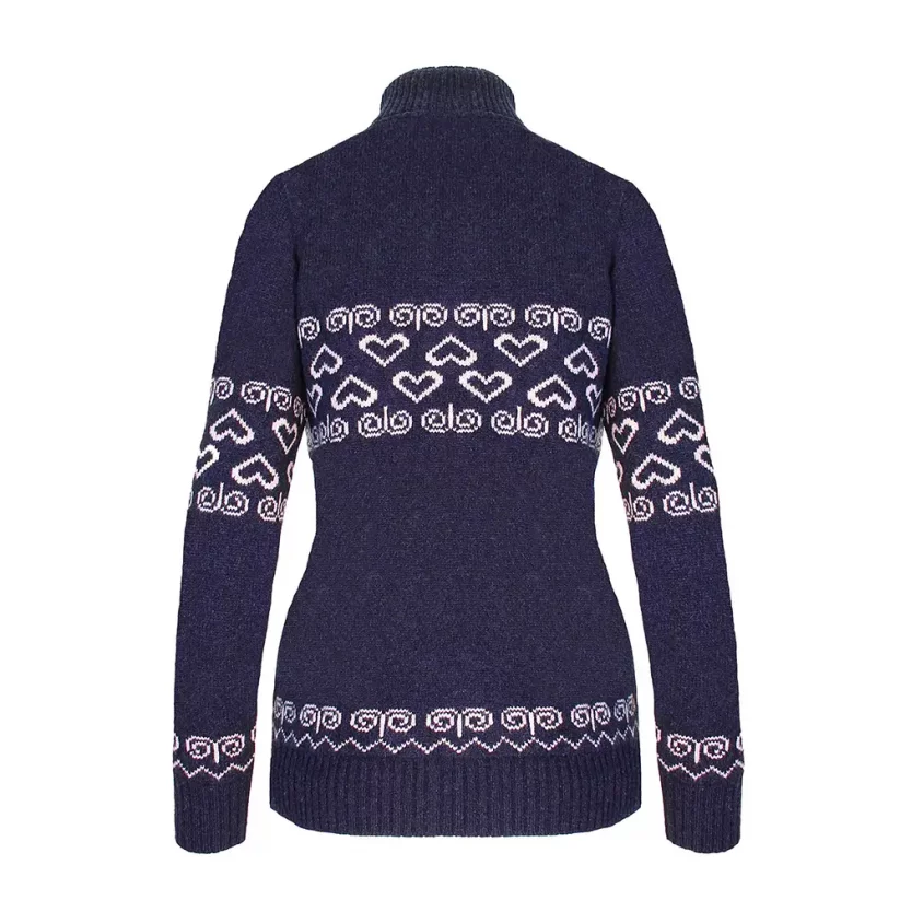 Ladies merino sweater Patria - Blue