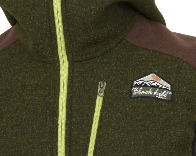 Men’s merino vest Vepor Green/brown