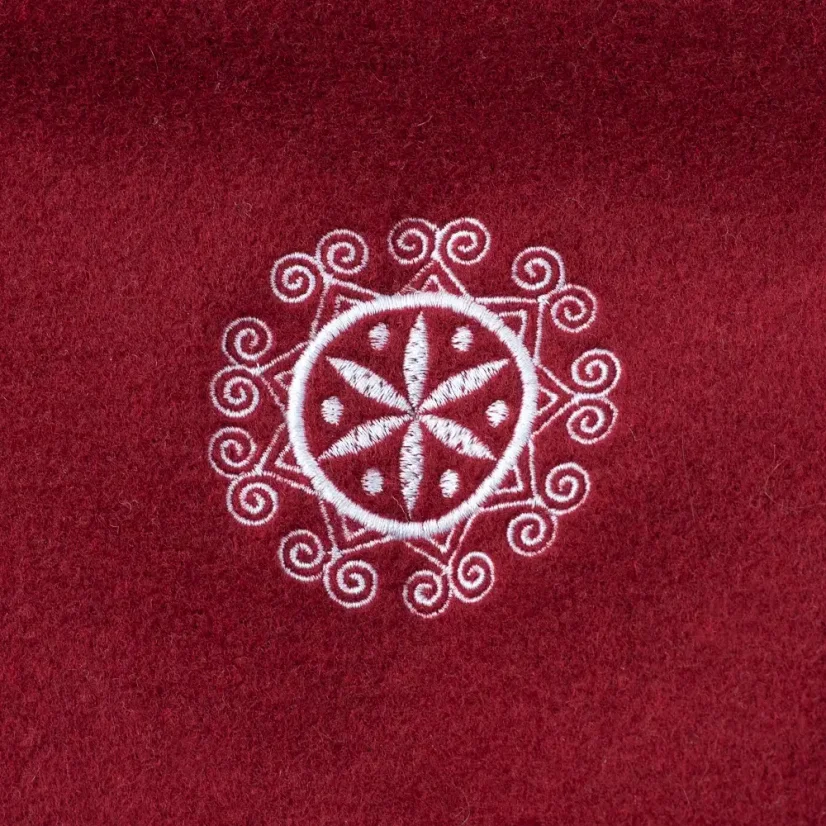Dámská merino bunda Vesna bordó/červená - Velikost: L