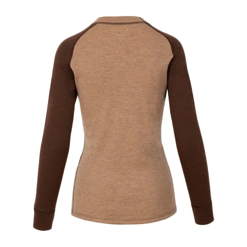 Women´s merino T-shitrt DR WP250 - brown/cane