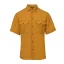 Men's merino shirt Trapper short sleeve - Mustard