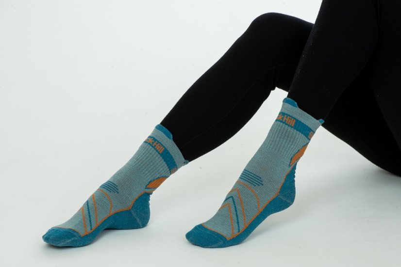 Black hill outdoor letné merino ponožky CHABENEC - modré - Velikost: 39-42