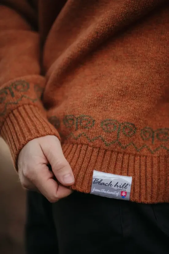 Men’s merino sweater Patriot - Cinnamon - Size: L