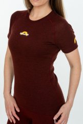 Dámske merino tričko KR S160 - bordové