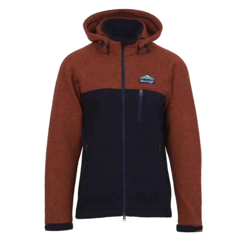 Men’s merino jacket Gorazd Brick/Blue - Size: XL