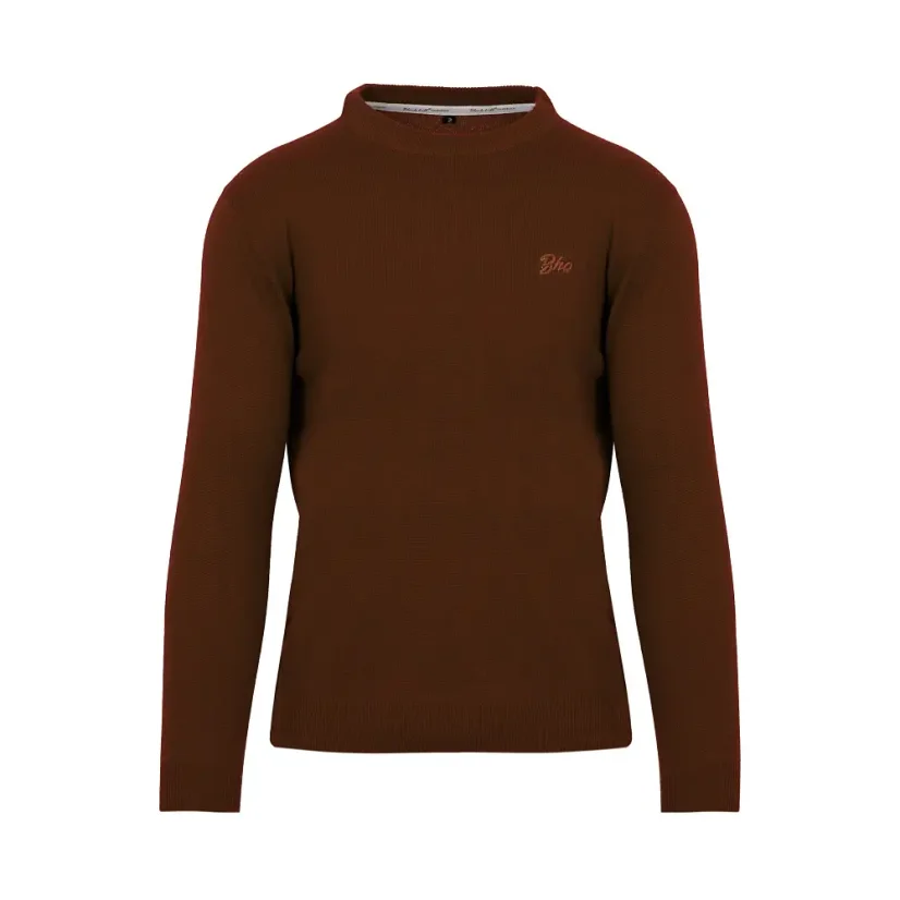 Men’s merino sweater Dali - Brown - Size: M