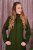 Ladies merino coat Slavena Green