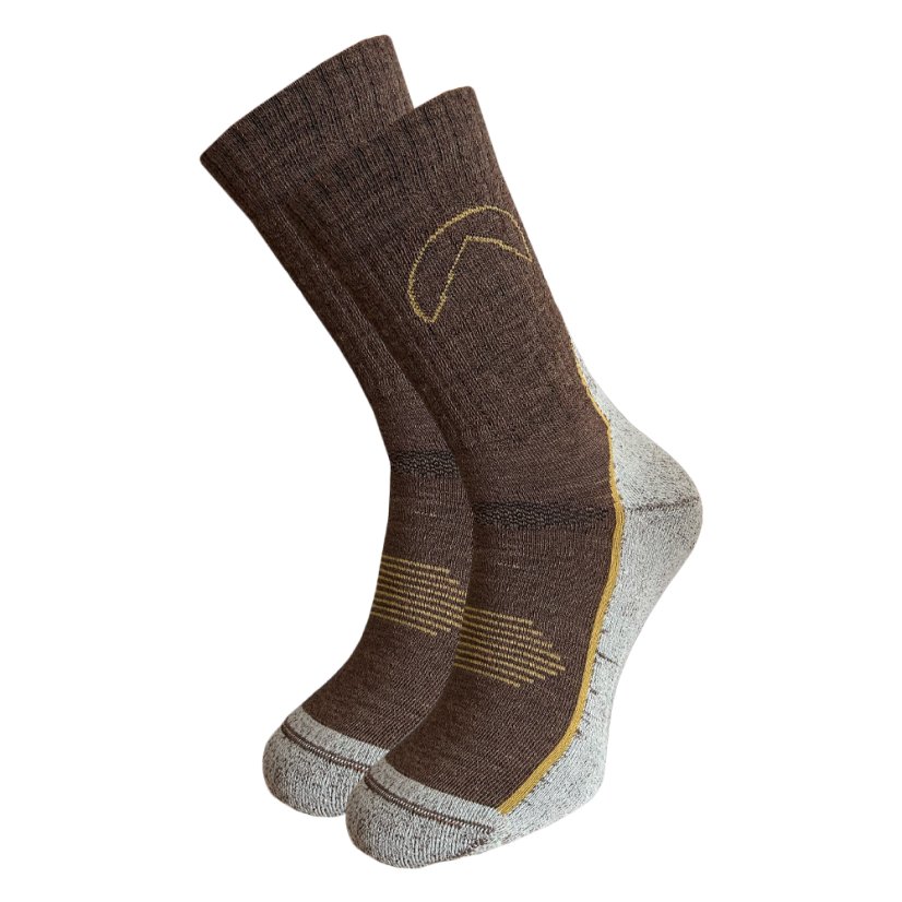 Black hill outdoor merino ponožky ĎUMBIER - Hnedá 2Pack