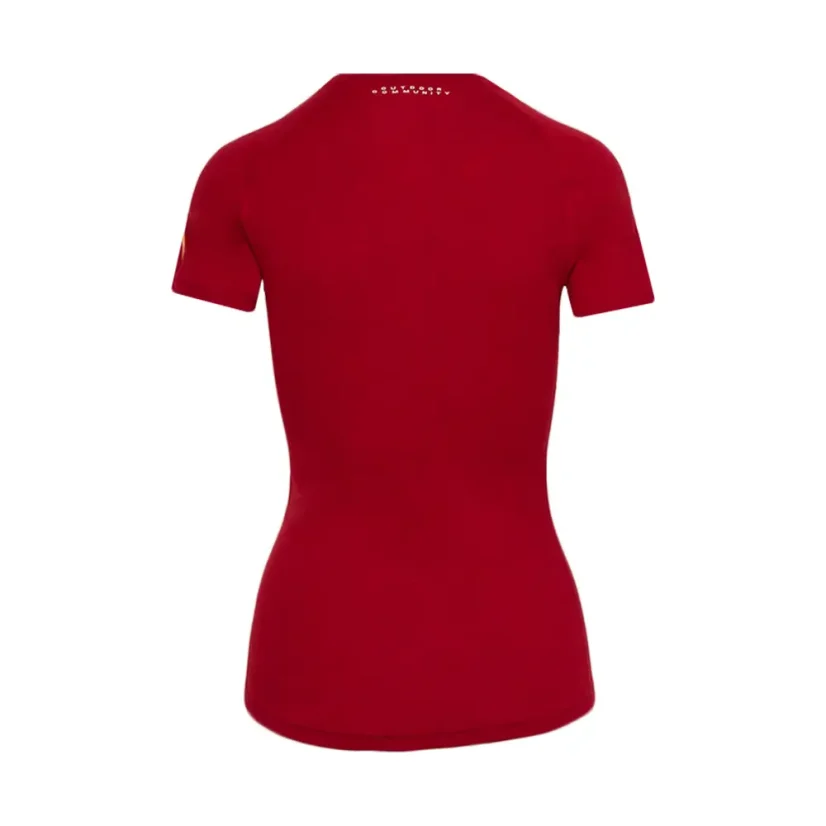 Dámske merino hodváb tričko KR S180 - červené - Veľkosť: XS
