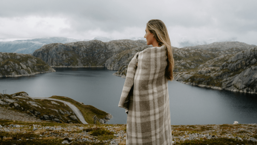 Detská merino deka Warmi II - hnedá