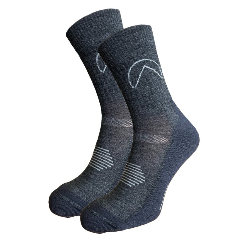 BHO merino ponožky CHOPOK - Antracit 2Pack - Velikost: 43-47 - 2Pack