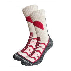 Black hill outdoor merino ponožky ĎUMBIER - Biele 2Pack