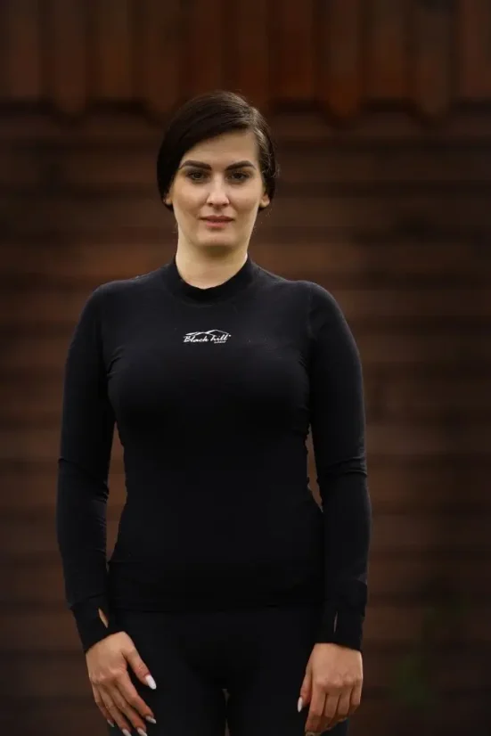 Dámske merino tričko DR S140 - čierne