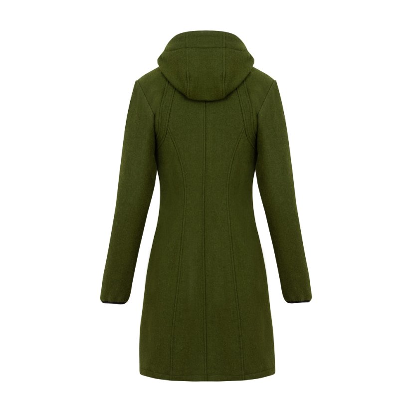 Ladies merino coat Slavena Green