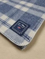 Merino blanket Warmi - Blue