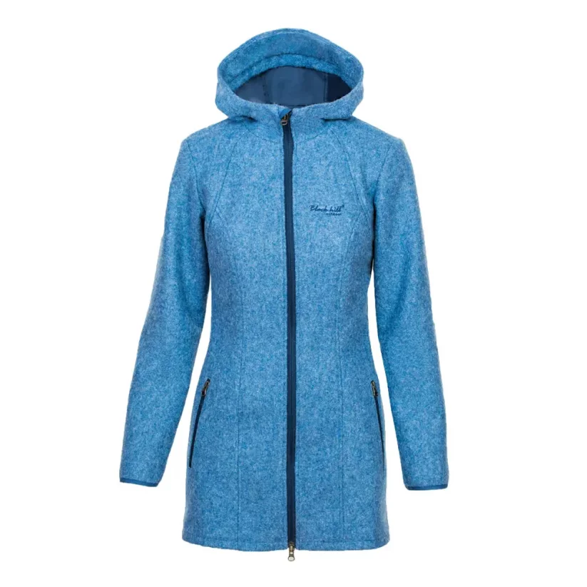 Dámsky merino kabát Diana modrý - Veľkosť: XS