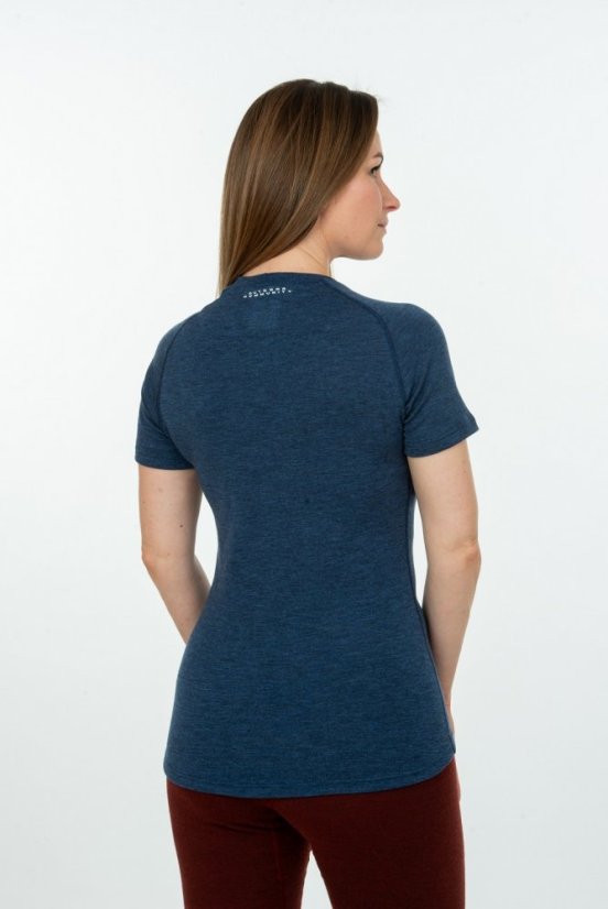 Dámske merino tričko KR S160 - modré - Veľkosť: S