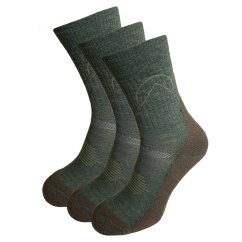 Black hill outdoor merino ponožky CHOPOK - zelené 3Pack